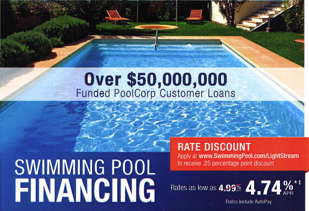 Swimming Pool Financing as low as 4.74%